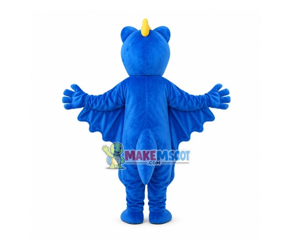Adult Blue Flying Dragon Mascot Costume Adult Blue Flying Dragon Mascot Costume