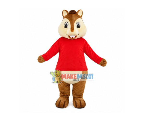 Cartoon Chipmunk Alvin Mascot Costume