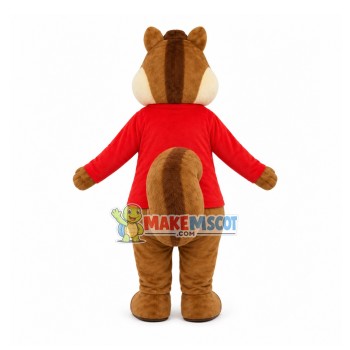 Cartoon Chipmunk Alvin Mascot Costume