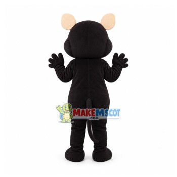 Slim Cute Black Pig Mascot Costume Slim Cute Black Pig Mascot Costume