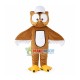 Owl With Baseball Cap Mascot Costume Owl With Baseball Cap Mascot Costume