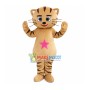 Mignon Pink Star Cat Cartoon Mascot Costume