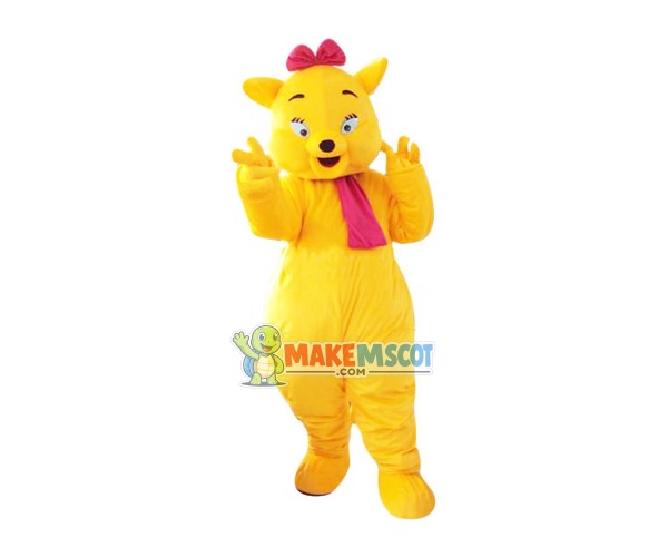 Dressed Up Kangaroo Lady Mascot Costume