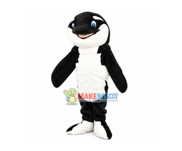 Plush Black Dolphin Mascot Costume Plush Black Dolphin Mascot Costume