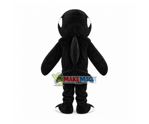 Plush Black Dolphin Mascot Costume Plush Black Dolphin Mascot Costume