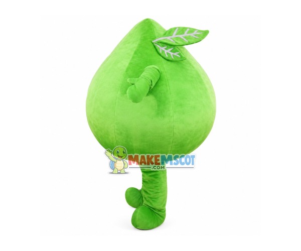 Big Green Peach Mascot Costume Big Green Peach Mascot Costume