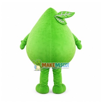 Big Green Peach Mascot Costume Big Green Peach Mascot Costume