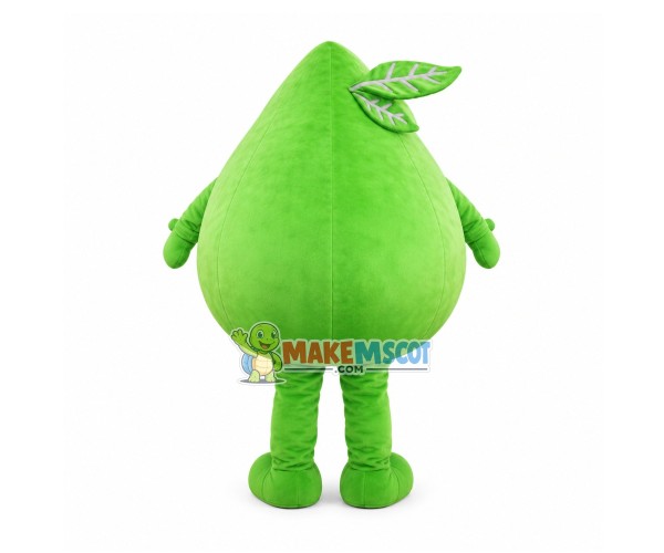 Big Green Peach Mascot Costume Big Green Peach Mascot Costume