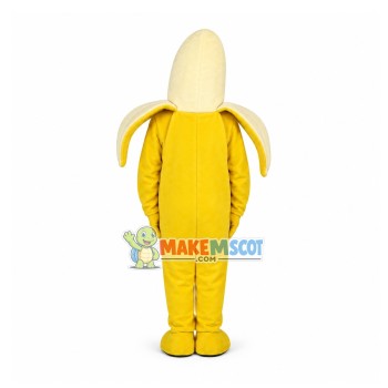 Peeled Banana Mascot Cartoon Costume Peeled Banana Mascot Cartoon Costume