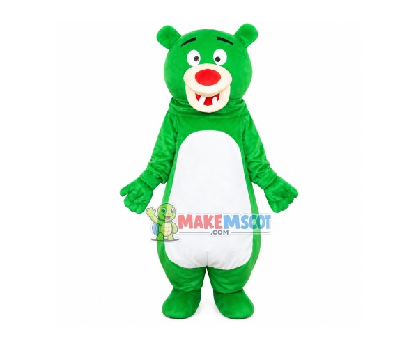 Tooth Decay Green Bear Mascot Costume