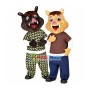 Joyous Boar Brothers Mascot Costume
