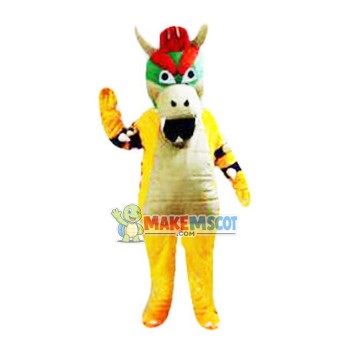 Evil Dragon With Red Eyebrow Mascot Costume Evil Dragon With Red Eyebrow Mascot Costume