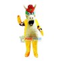 Evil Dragon With Red Eyebrow Mascot Costume