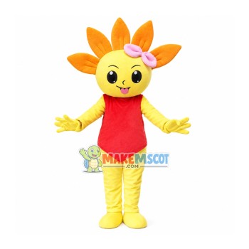 Bright Sunny Sunflower Mascot Costume