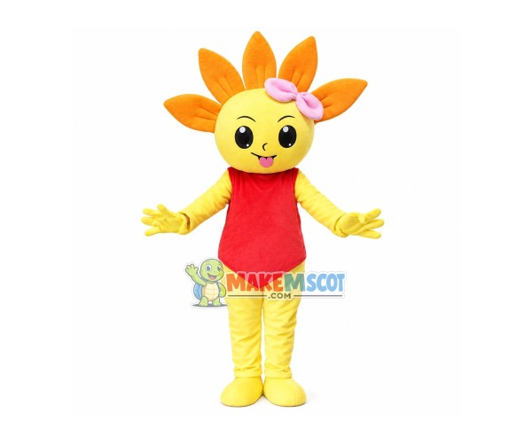 Bright Sunny Sunflower Mascot Costume