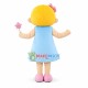 Peace Blond Angel Mascot Costume Peace Blond Angel Mascot Costume