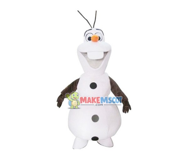 Snowman Olaf Cartoon Mascot Costume Snowman Olaf Cartoon Mascot Costume