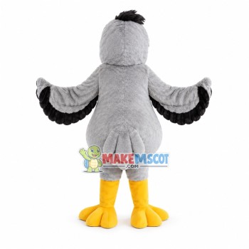 Gray Plush Pelican Mascot Costume Gray Plush Pelican Mascot Costume