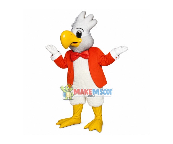 Doctor Bird With Suit Mascot Costume Doctor Bird With Suit Mascot Costume