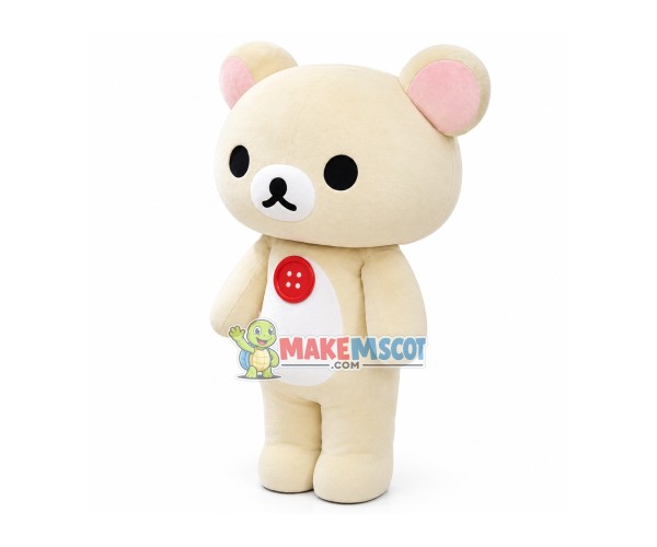 White Cartoon Rilakkuma Mascot Costume White Cartoon Rilakkuma Mascot Costume
