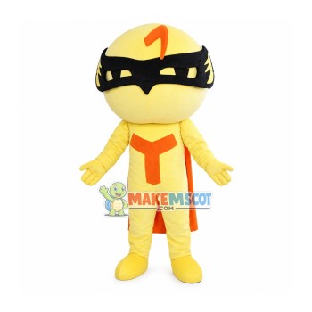 Cloak Mask Man Cartoon Mascot Costume Cloak Mask Man Cartoon Mascot Costume