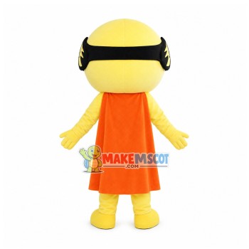 Cloak Mask Man Cartoon Mascot Costume Cloak Mask Man Cartoon Mascot Costume