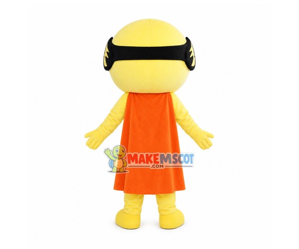 Cloak Mask Man Cartoon Mascot Costume