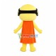 Cloak Mask Man Cartoon Mascot Costume