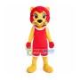 Basketball Player Red Lion Mascot Costume