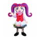 Punk Vampire Girl Mascot Costume Punk Vampire Girl Mascot Costume