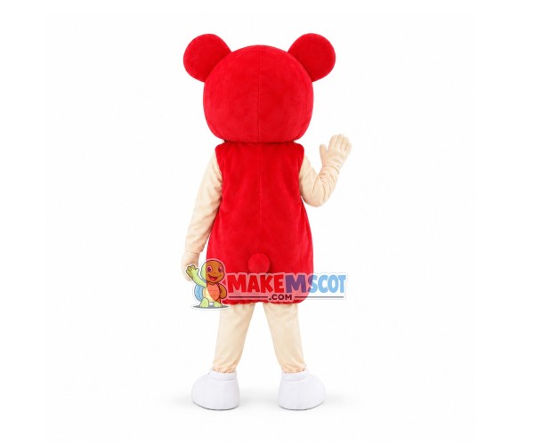 Brunette Strawberry Girl Mascot Costume Brunette Strawberry Girl Mascot Costume