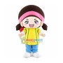 Pink Turban Big Head Girl Mascot Costume