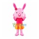 Lovely Pink Rabbit In Skirt Mascot Costume Lovely Pink Rabbit In Skirt Mascot Costume