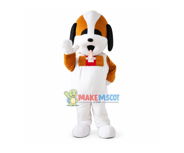 Enthusiastic Dog Doctor Mascot Costume Enthusiastic Dog Doctor Mascot Costume