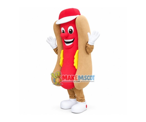 Sausage Hot Dog Mascot Costume Sausage Hot Dog Mascot Costume
