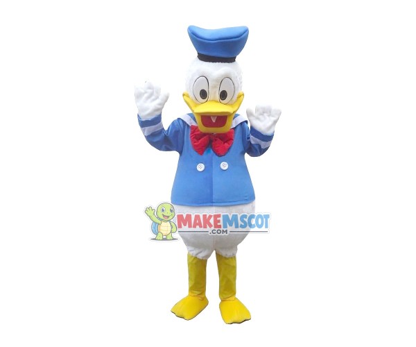 Donald Duck In Blue Sailor Suit Mascot Costume
