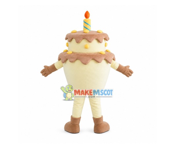 Double Birthday Cake Mascot Costume Double Birthday Cake Mascot Costume