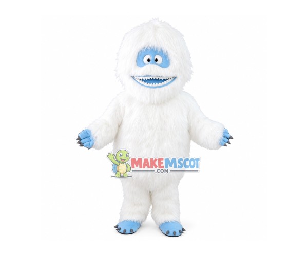 White Furry Monster Mascot Costume