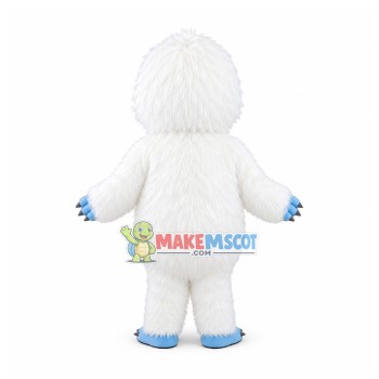 White Furry Monster Mascot Costume White Furry Monster Mascot Costume