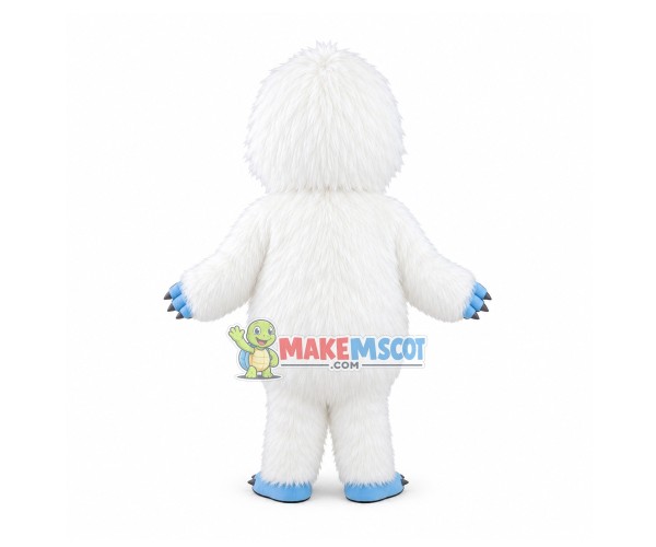 White Furry Monster Mascot Costume White Furry Monster Mascot Costume