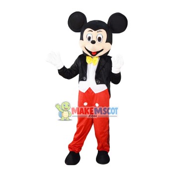 Tuxedo Mickey Mouse Mascot Costume