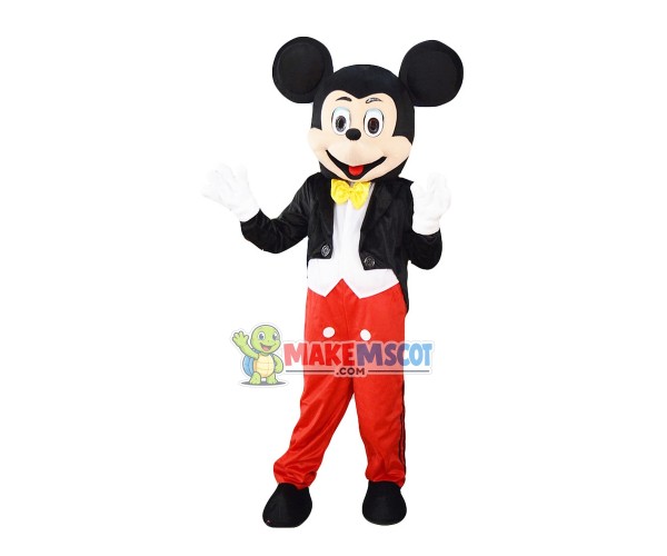 Tuxedo Mickey Mouse Mascot Costume Tuxedo Mickey Mouse Mascot Costume