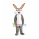 Easter Gray Bunny Cartoon Mascot Costume Easter Gray Bunny Cartoon Mascot Costume