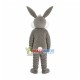 Easter Gray Bunny Cartoon Mascot Costume Easter Gray Bunny Cartoon Mascot Costume