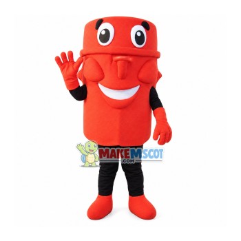 Large Red Mask Mascot Costume Large Red Mask Mascot Costume