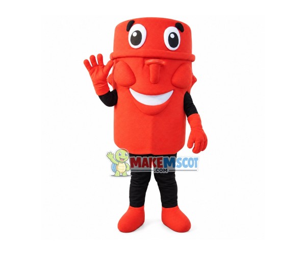 Large Red Mask Mascot Costume