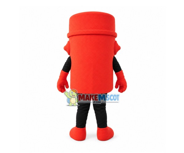 Large Red Mask Mascot Costume Large Red Mask Mascot Costume