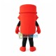 Large Red Mask Mascot Costume Large Red Mask Mascot Costume
