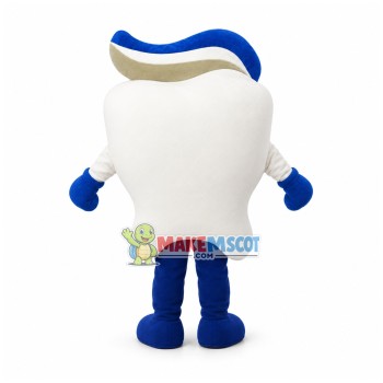 Tooth With Toothpaste Mascot Costume