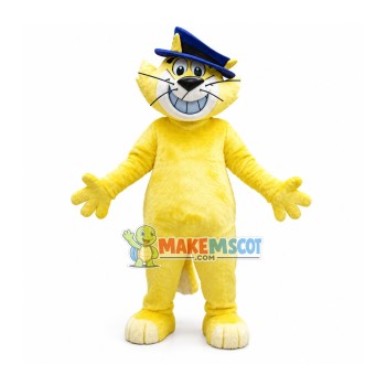 Flexible Police Cat Mascot Costume Flexible Police Cat Mascot Costume